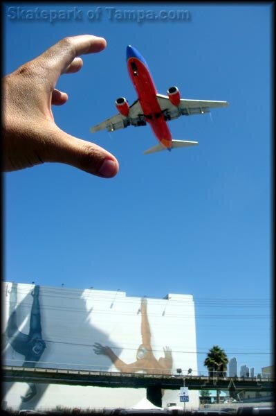 The planes fly super low right over San Diego