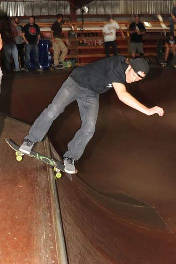 Once boardslide guy, always boardslide guy.  That's OMT Mayor John Party.<!-- Old Man Tuesdays -->