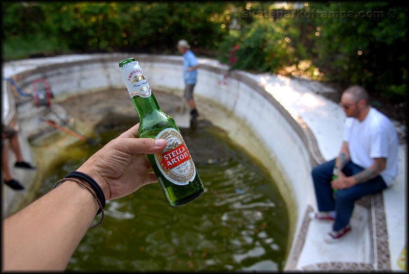 That's not the gnar pool drinker's beer of choice