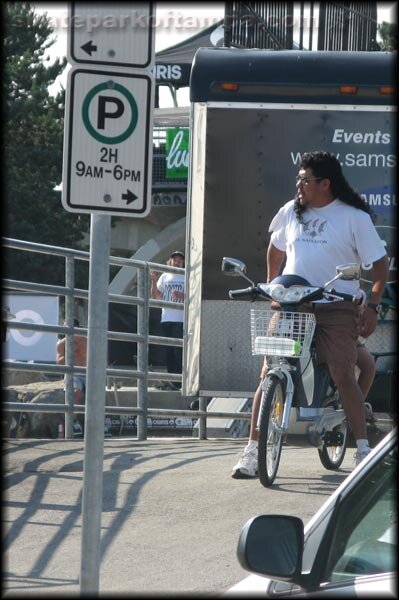 Extra macho mullet, not so macho bike basket