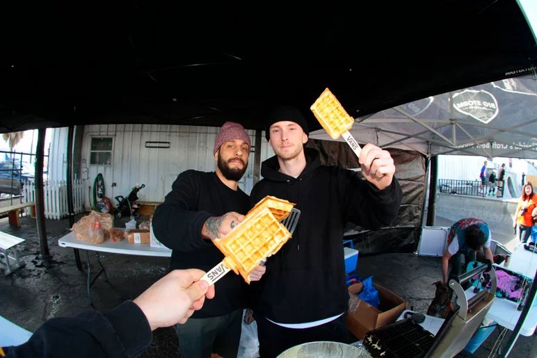 <!--cotc15-->

Vans has some seriously great ideas.  One of them is serving waffles at all the events they host, so you're sitting there thinking about how good their waffle grip is while sucking down a hot syrupy waffle.  Thanks Vans!