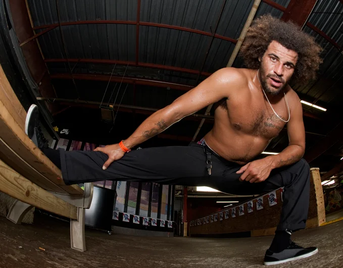 <!--am15-thursday-->

Blake Johnson starts the day off like a responsible young man with a good leg stretch.