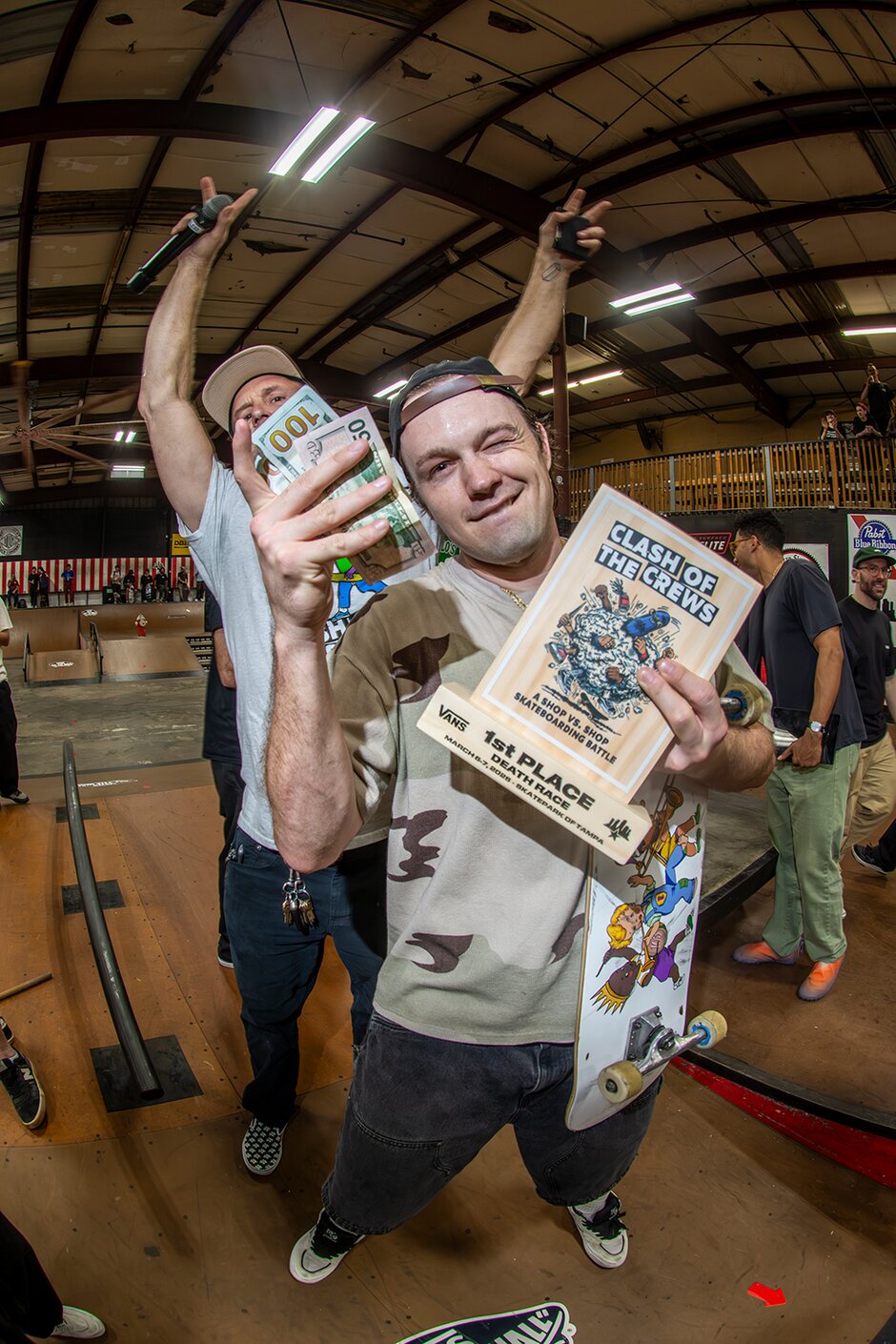 $250 from Vans and Trophy from Etch Pros