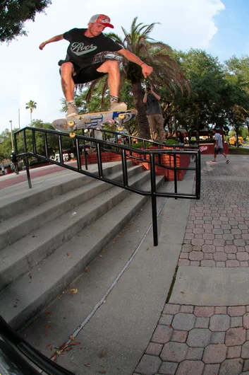 <!--bricks6photos-->

Tim is a savage, he hit numbers of tricks on this thing but the Kickflip Boardslide could be an NBD.