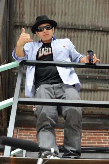 Christian Hosoi stopped by to support his rider <a href=
