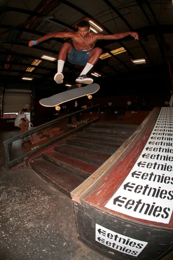 <!--btsb15-->

Chris Scott has a real good Pop Shuv. Broke his board in practice doing one but went a bought a new one in the shop so he could land it here.