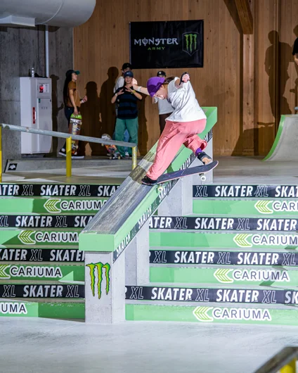 Ichika has crazy steeze. He looks under the hubba before hitting it.

<!--damnamjapan2023practice-->