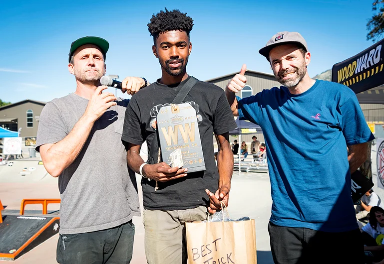 <!--daww19quals-->

Big Props and Congrats to Miles Lawrence taking 1st in Best Trick!!  Stay tuned for more epic Damn Am Woodward West coverage!
