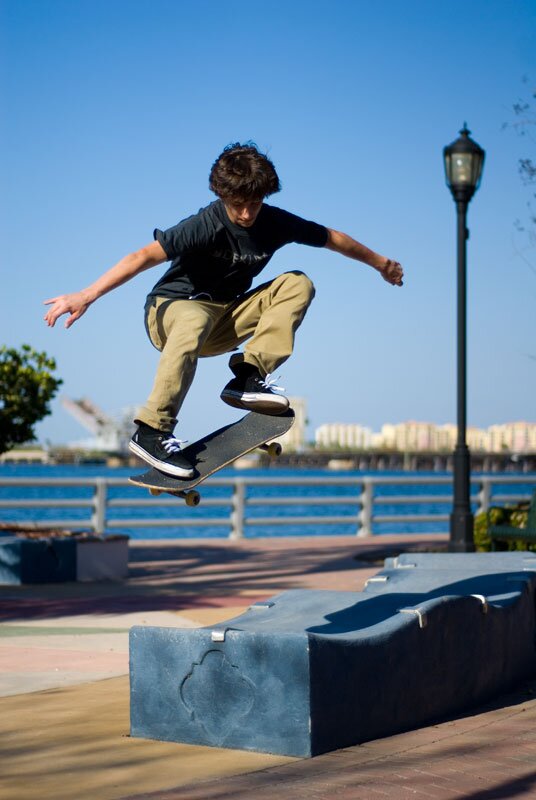 Jereme Knibbs has the last ollie