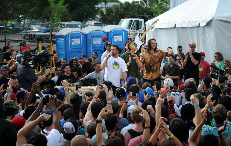 <!--finalspro14-->

Evan Smith - winner of the Fender guitars Fender's Finest award. Evan played an impromptu guitar solo and all the girls in the crowd fell in love.