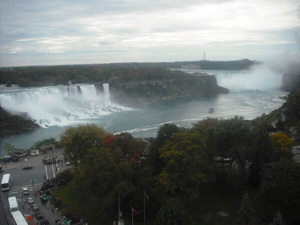 The view from the restaurant at the top