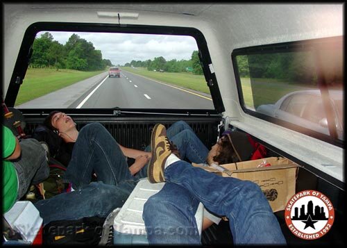 Napping all the way home