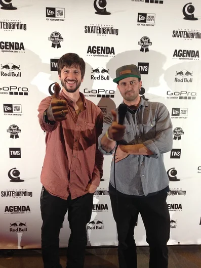 <!-- agendashow2014 -->
Chris Cole wasn't up for any awards, but stopped in to Chat with Blair Alley during the TWS awards.