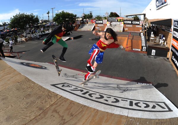 We don't exactly skate like superheros