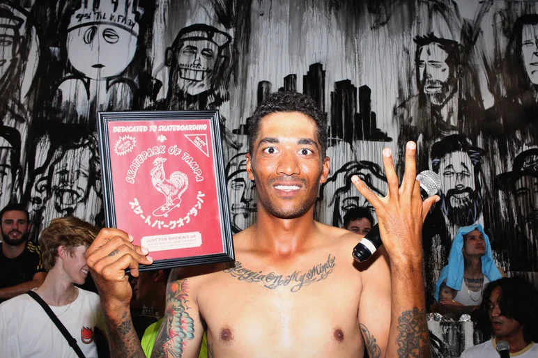 <!--sr19photos-->

Alex Johnson got himself a “Just for Showing Up” Award for always killing it on the mic.
