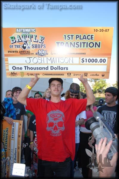 Josh Mattson was Tranny champ