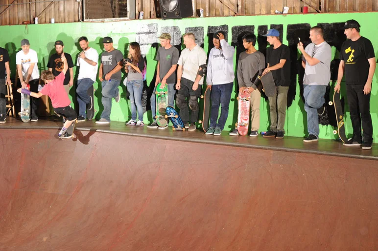 We'll see Brennan Campbell in Tampa Am Vert next month during Tampa Pro.  Here he boardslides for the lineup.<!-- Old Man Tuesdays -->