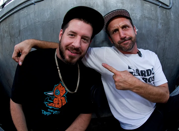 <!--am15sunday-->

Jack of trades at SPoT Walter and Schaefer take a break to chum it up.