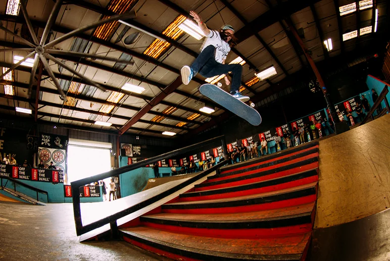 <!--cotc16-->

Danny Fuenzalida came all the way from Miami to do this perfect switch kickflip.