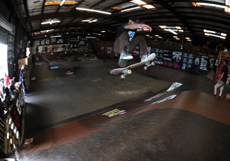 <!--tampapro2014d2-->

Zered Bassett still charging, this time on a switch frontside flip, which was another of my favorite tricks today during practice.