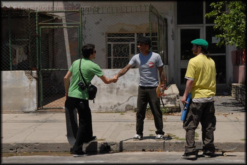 Rick McCrank and Quim Cardona meeting Che