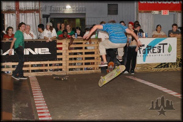 Switch frontside heel flip by Aaron