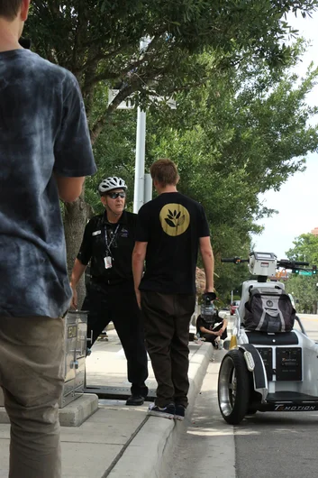 <!--feedyourhead-->

This guy came in hot on his Segway and ruined our fun.