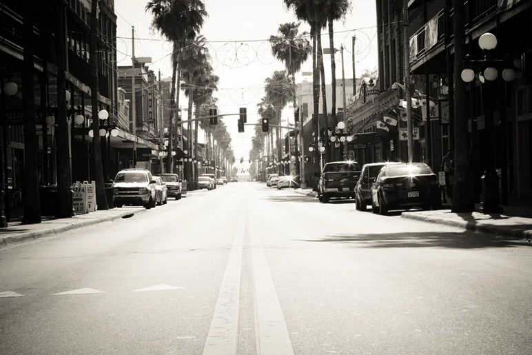 <!--sllakai14-->

Down Ybor Strip.