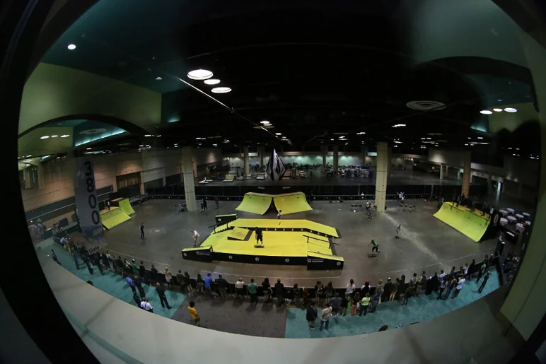 <!-- surfexpoJan2014 -->
Yep, it is the Bright yellow course again. Here is a bird’s eye view of the course for the Volcom Wild in the Parks contest.