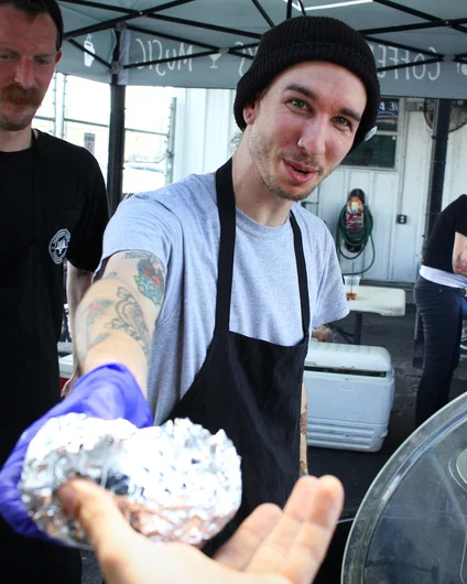 <!--hj18-->

The Bricks was serving up food as usual, and I was so hungry that I stole someones Veggie burger as soon as I had a break.
