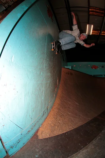 <!--eotmapr16-->
Cash Gaddes is a charger so it's no surprise he was the first on the course. Its also no surprise that he rode this wall to the top. Willard.