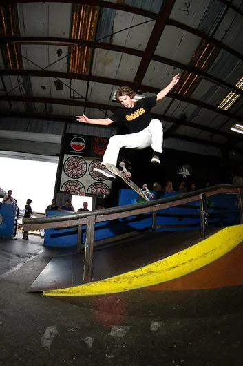 <!--theflarephotos-->
Marse blowing minds with this 360 Flip Noseblunt.