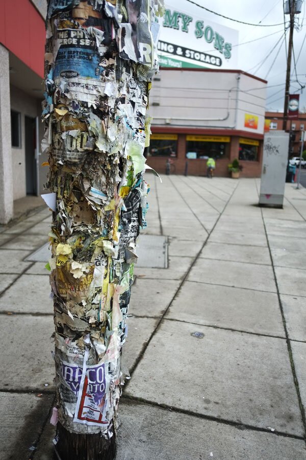 This is where you put your band flyer