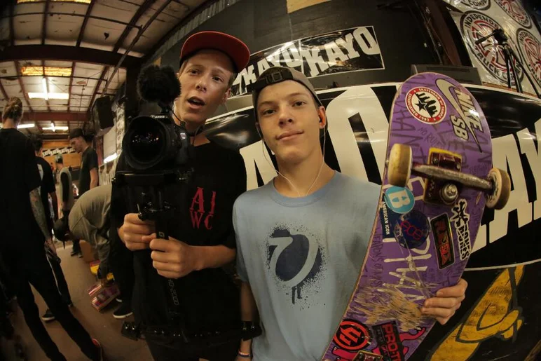 <!-- 2013harvestJam -->

Twins Nate and Jake Ilardi are another skate bro duo we had the contest. Nate films and Jake is the skater.