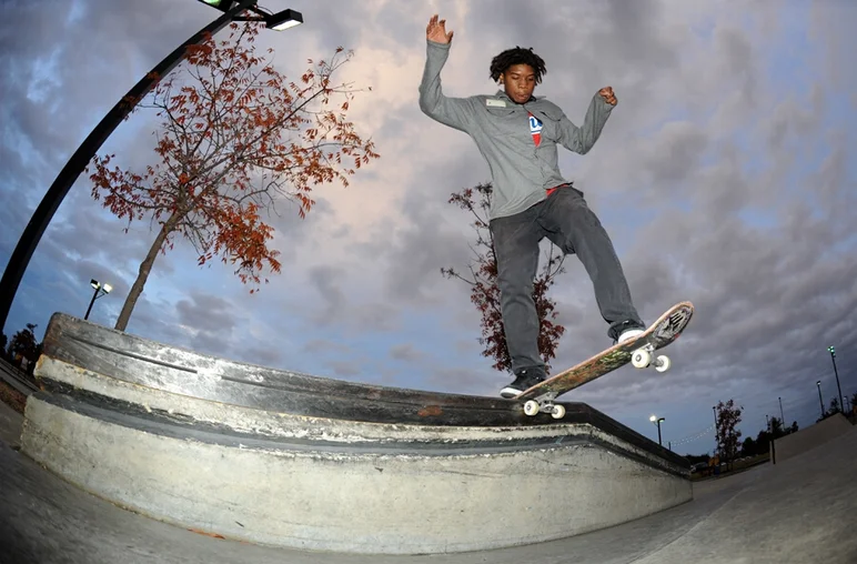 <!-- johhnyRomanoAAnov13 -->

Markus did a backside tailslide up and over this ledge, then decided he wanted to bigspin out. He's also a freak.