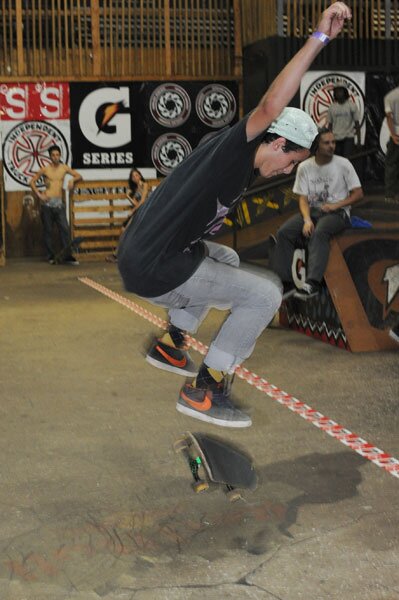 David Sylvestry's nollie flip is on defense