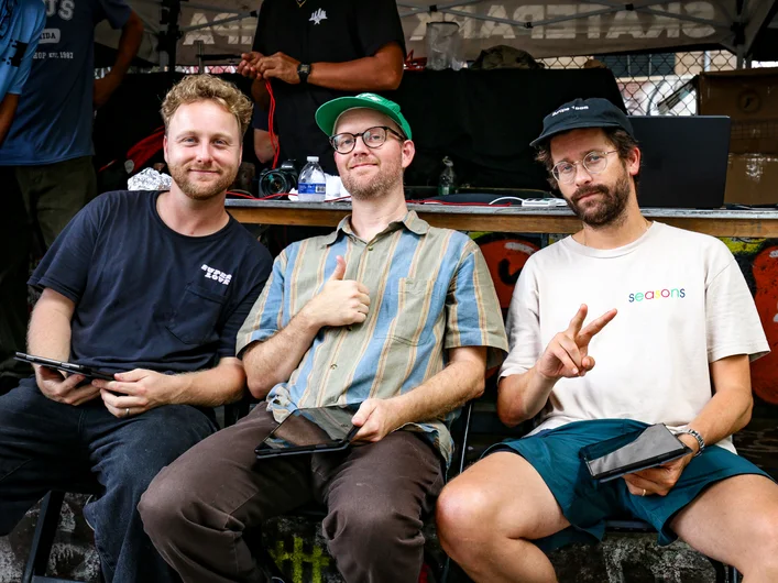 Our lovely judges panel: Derick, Pat, and Jack

<!--damnamnyc23-day2-->