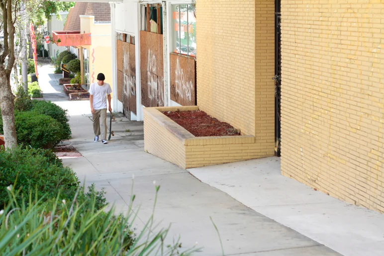 <!--conshaines-->

If you skate in Tampa you know how flat the terrain is. Haines City is a paradise for hills. This ledge to hill bomb is pretty perfect. 