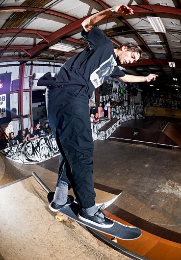 <!--am18openquals-->

From Roll-In to QP, Greyson Beal knows the procedure with a BS Smith Grind.