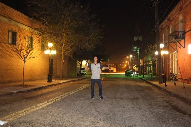 David Loy solo on the streets of Ybor, which he later apparently destroyed by knocking down garbage cans.<!-- Tampa Am 2012 Photos -->