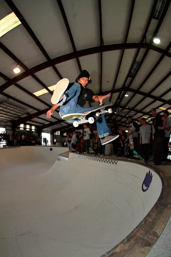 <!--ridetexas14-->

Hollywood Martinez grabbing these kickflips every try.