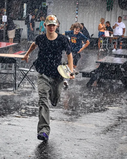 Not sure if Dylan is running from the rain or doing a Supreme video tryout


<!--backtoschoolbash23-->