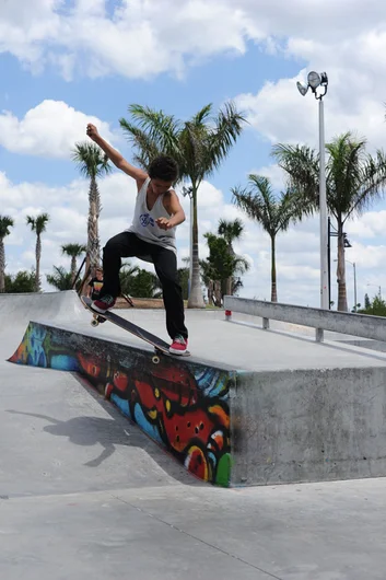 We ran into our friends from Puerto Rico.  That's Rio Batan Matienzo on a crooked grind.<!-- Spring Roll 2013 and a Bradenton Session Presented by Lakai -->