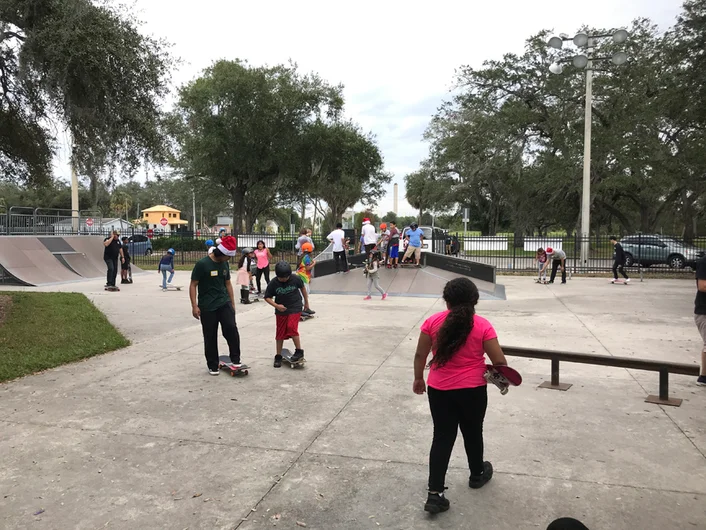 <!--b4bdesoto-->

Uncle Sam does lessons here at the park on Sundays and is also a SPoT Skate Camp counselor, so if you need a skateboarding coach, there are very few people that can do it better.