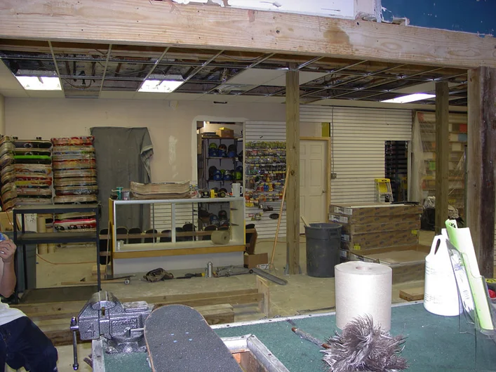 Shop expansion in 2003. What a decade since.  I'm looking forward to a few more.<!-- New 2013 Street Course at Skatepark of Tampa -->