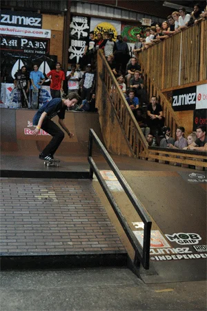 I really thought Mark would win this year.  He tries the hardest tricks.  He made this backside 180 fakie 5-0 right at the end of his jam.<!-- Tampa Am 2012 Photos -->