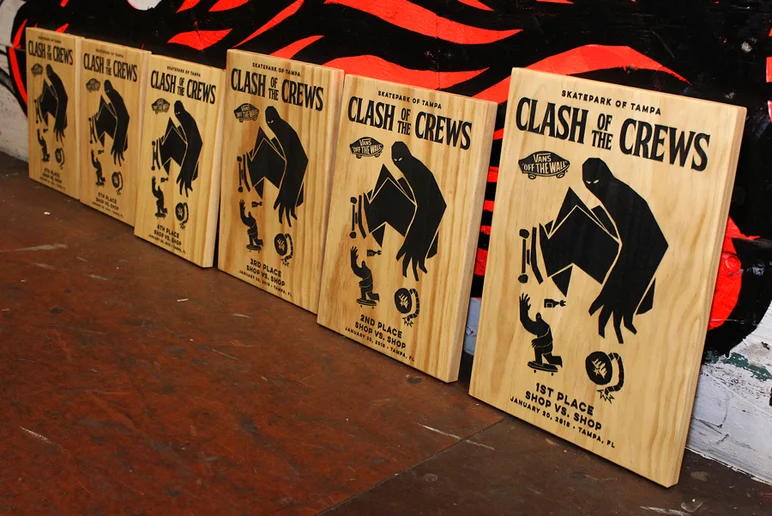 <!--cotc18photos-->

These laser etched tropies were so sick that I almost stole one...almost.