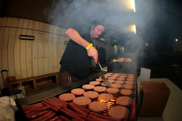 <!--cotc15-->

Josh Knight was our grillmaster for the weekend.  Look at that steez!