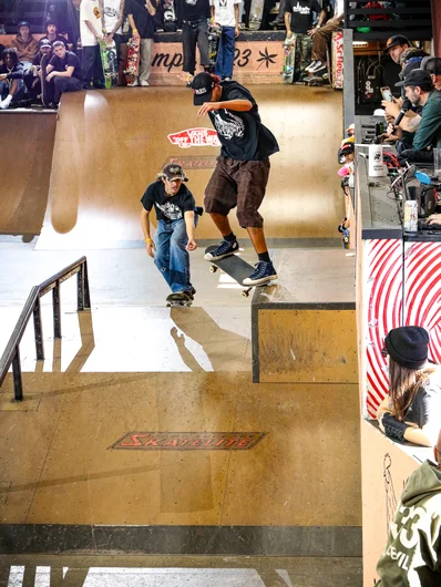 Elijah Allred with a filmer in tow


<!--cotcfinals2024-->