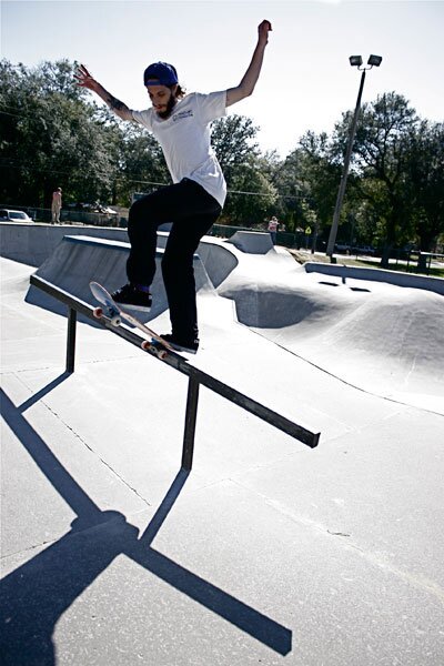 Ian Gow rattled off tricks on this rail - fsblunt